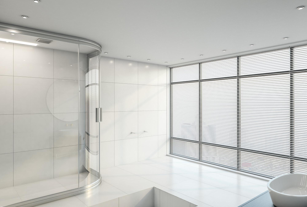 une Paroi de douche arrondie